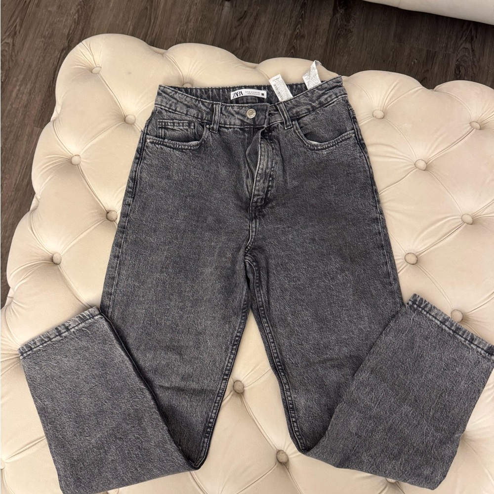 Zara Charcoal Straight Jeans